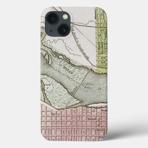 JEFFERSONVILLE INDIANA MAP iPhone 13 CASE