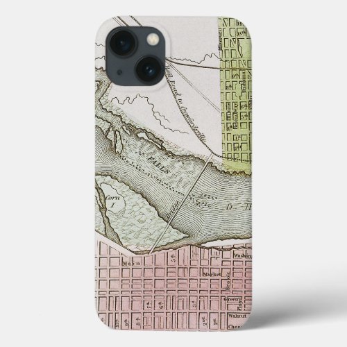 JEFFERSONVILLE INDIANA MAP iPhone 13 CASE