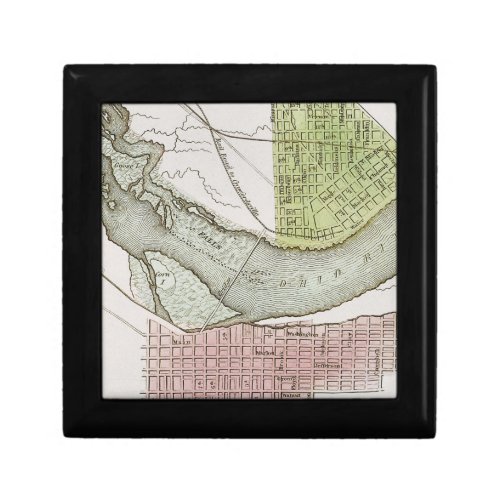 JEFFERSONVILLE INDIANA MAP GIFT BOX