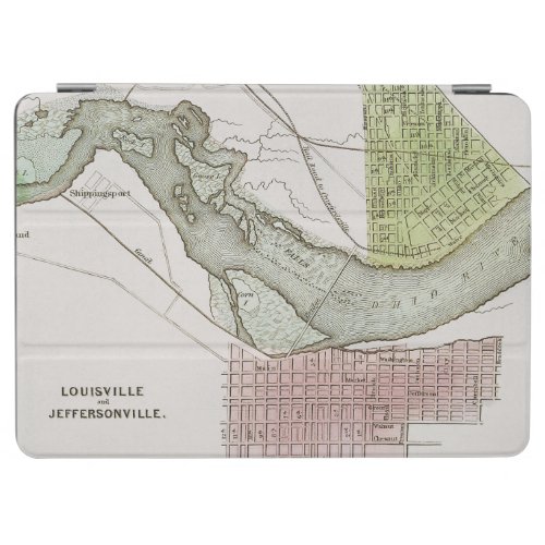 JEFFERSONVILLE INDIANA MAP iPad AIR COVER