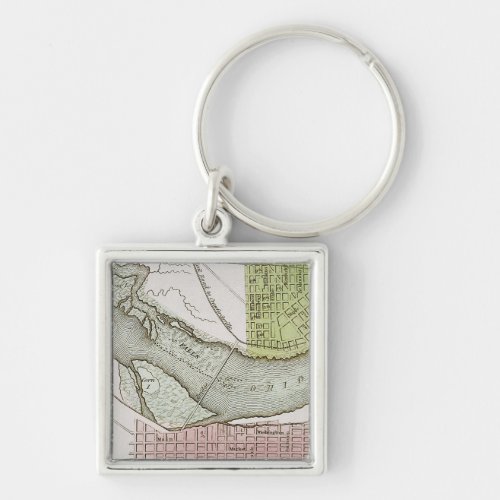 JEFFERSONVILLE INDIANA MAP KEYCHAIN