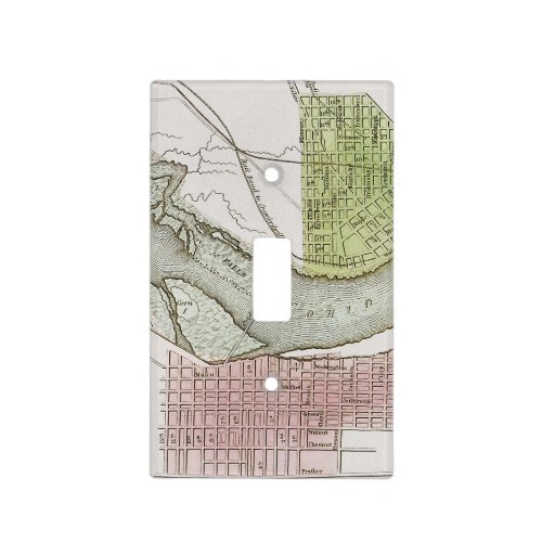 JEFFERSONVILLE INDIANA MAP LIGHT SWITCH COVER