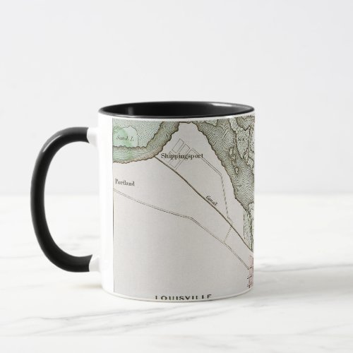 JEFFERSONVILLE INDIANA MAP MUG