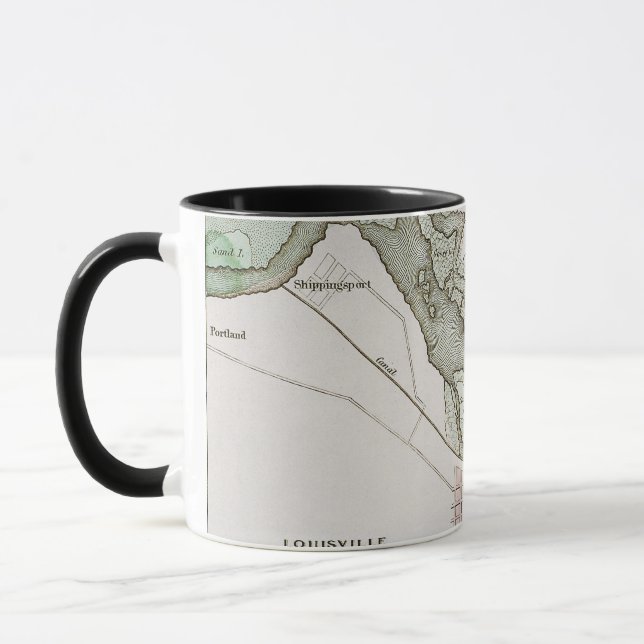 JEFFERSONVILLE, INDIANA: MAP MUG (Left)