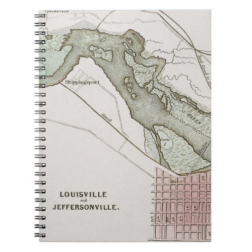 JEFFERSONVILLE INDIANA MAP NOTEBOOK