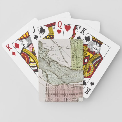 JEFFERSONVILLE INDIANA MAP PLAYING CARDS