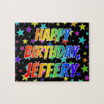 [ Thumbnail: "Jeffery" First Name, Fun "Happy Birthday" Jigsaw Puzzle ]