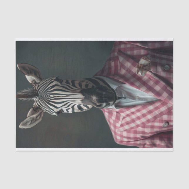 Jeffrey the Zebra Tissue Paper (Front)