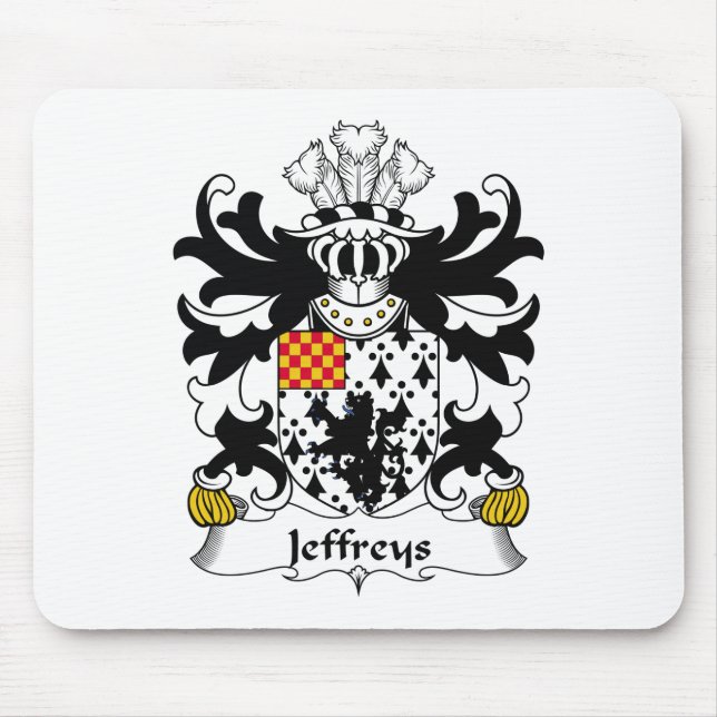 Jeffreys Family Crest Mouse Pad (Front)