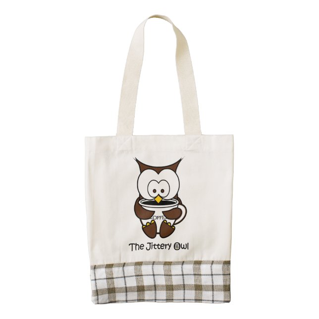 Jeffy The Jittery Owl Tote Bag (Front)