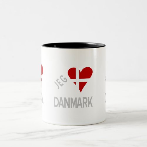 Jeg Elsker Danmark Grey Two_Tone Coffee Mug
