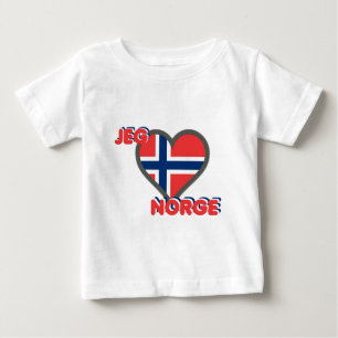 Jeg Elsker Norge (I Love Norway) Baby T-Shirt