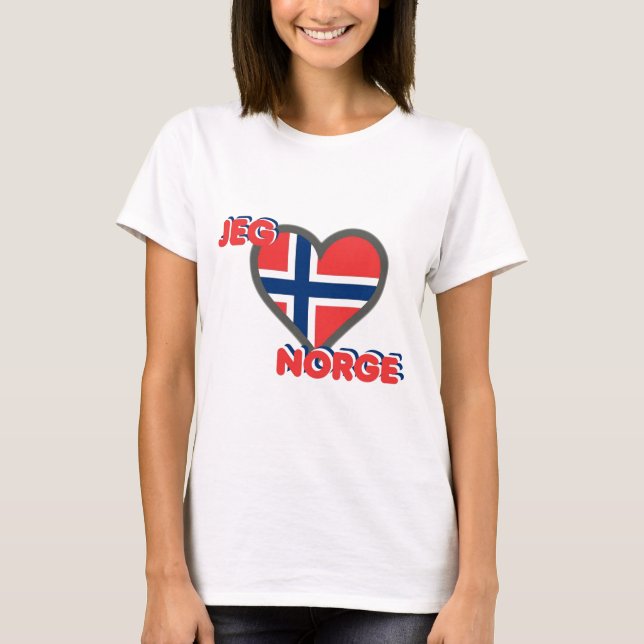 Jeg Elsker Norge (I Love Norway) T-Shirt (Front)