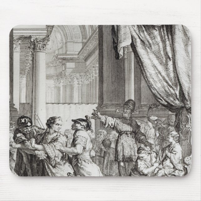 Jehoiada, High Priest of Jerusalem Proclaiming Mouse Pad (Front)