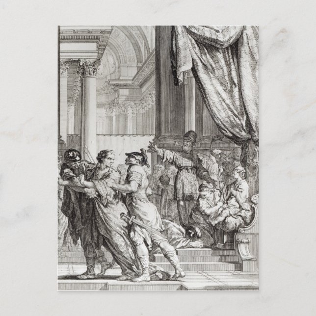 Jehoiada, High Priest of Jerusalem Proclaiming Postcard (Front)