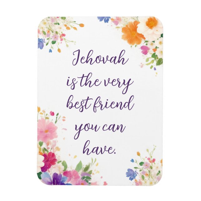 Jehovah is the best friend | JW  Magnet (Vertical)