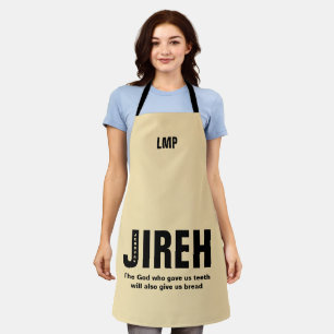 Jehovah Jireh Custom Christian Monogram Apron
