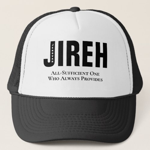 Jehovah Jireh Custom Christian Trucker Hat