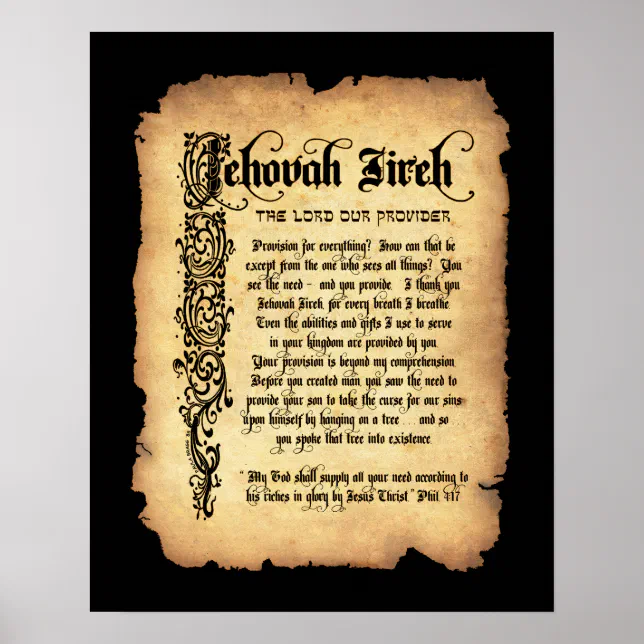 Jehovah Jireh {Poster}