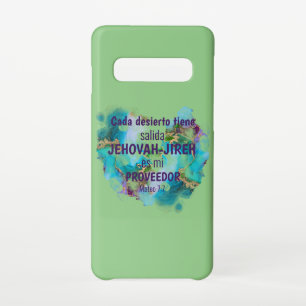 Jehovah Jireh Proveedor Spanish Marble colors Samsung Galaxy S10 Case