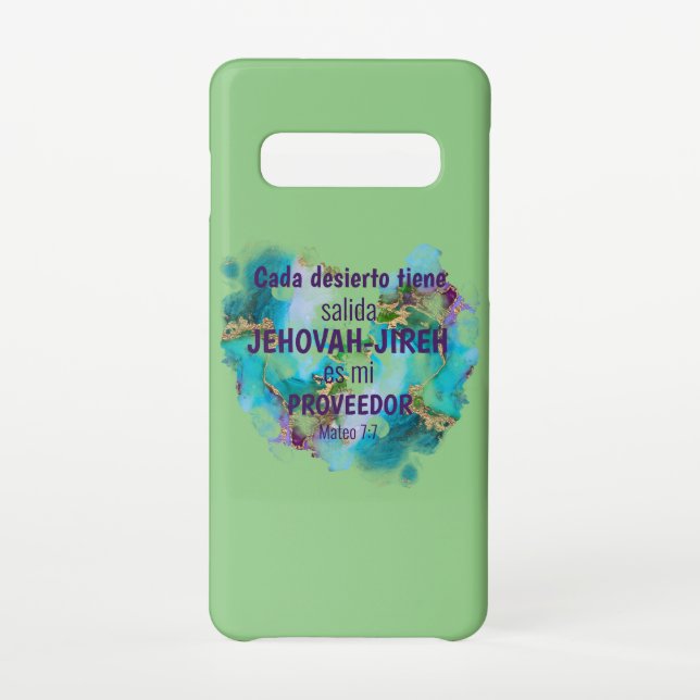 Jehovah Jireh Proveedor Spanish Marble colors Samsung Galaxy Case (Back)
