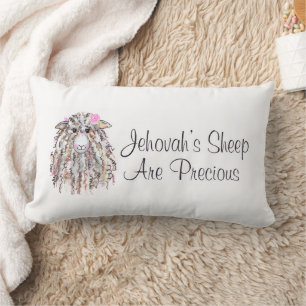 “Jehovah’s Sheep Are Precious”  Lumbar Pillow