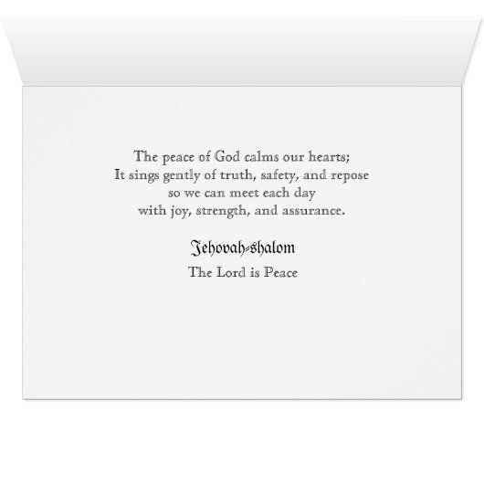 Jehovah-shalom (Inside Horizontal (Bottom))