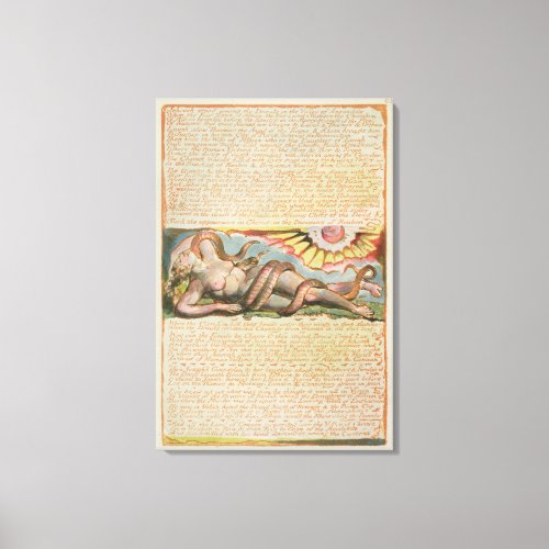 Jehovah stood among the Druids plate 63 from Canvas Print