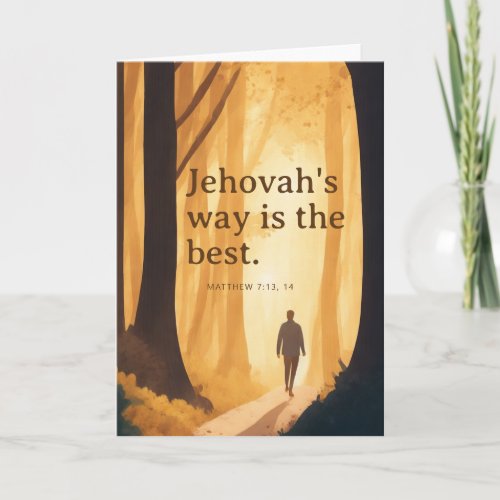 Jehovahs Way Is The Best  JW  Card