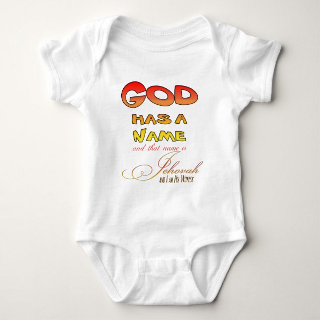 Jehovah's Witness Baby Bodysuit (Front)
