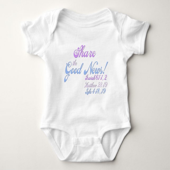 Jehovah's Witness Good News Baby Bodysuit (Front)