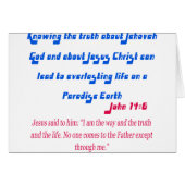 Jehovah's Witness John14-6 (Front Horizontal)