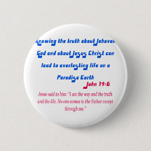 Jehovah's Witness John14-6 Button