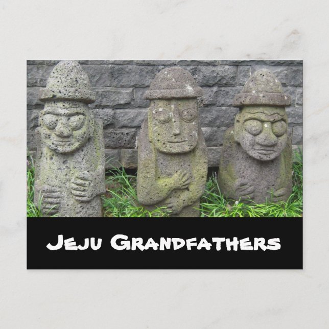Jeju Grandfathers Postcard (Front)