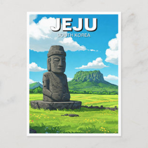 Jeju Island South Korea Travel Postcard