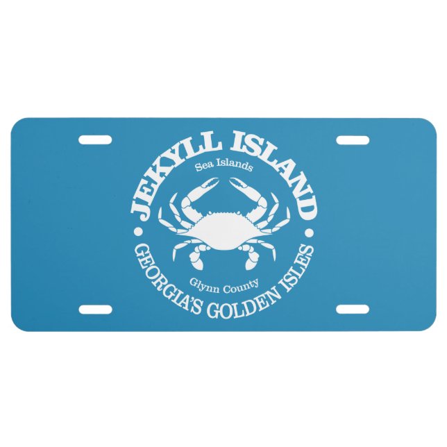 Jekyll Island (crab) License Plate (Front)