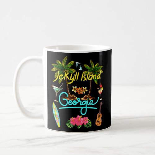 Jekyll Island Georgia Beach Summer Palm Sun Set Pa Coffee Mug