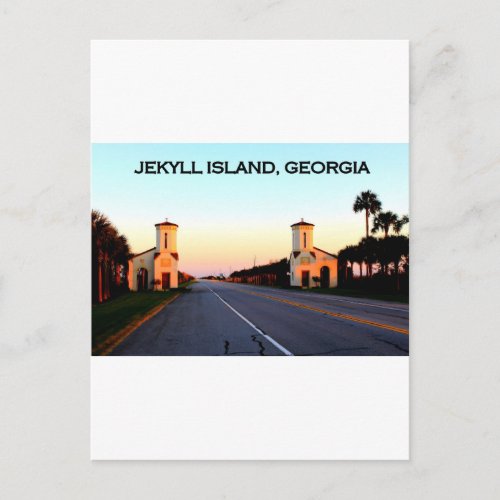 Jekyll Island Georgia Causeway Postcard