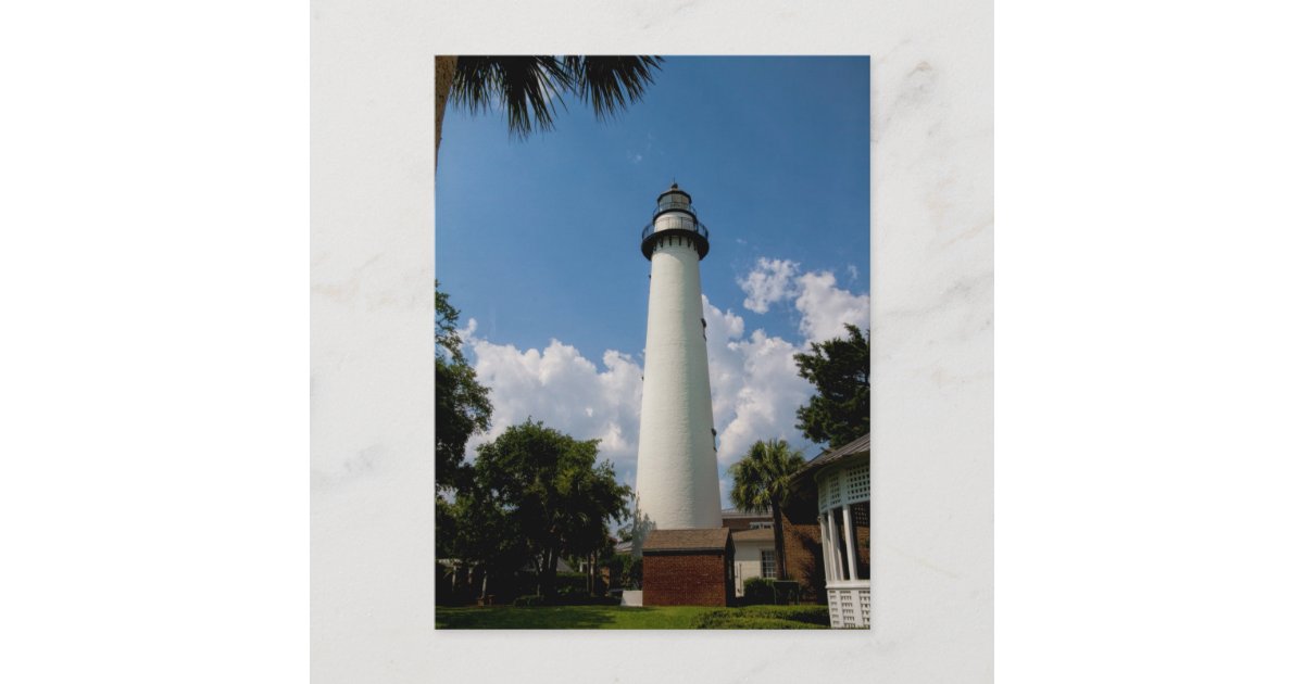 Jekyll Island Lighthouse Postcard Zazzle