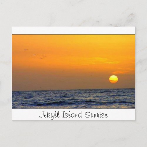 Jekyll Island Sunrise Postcard