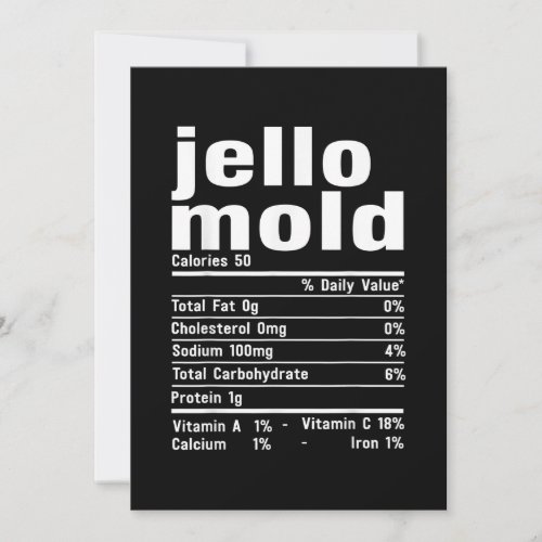 Jello Mold Nutrition Facts Family Matching Christm Save The Date