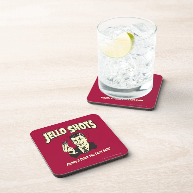 Jello Shots: Drink You Can't Spill Coaster (Right Side)