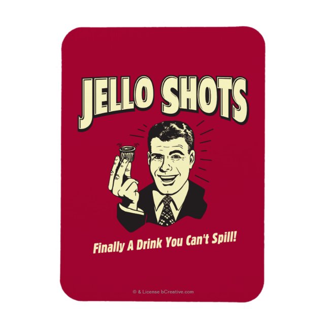 Jello Shots: Drink You Can't Spill Magnet (Vertical)