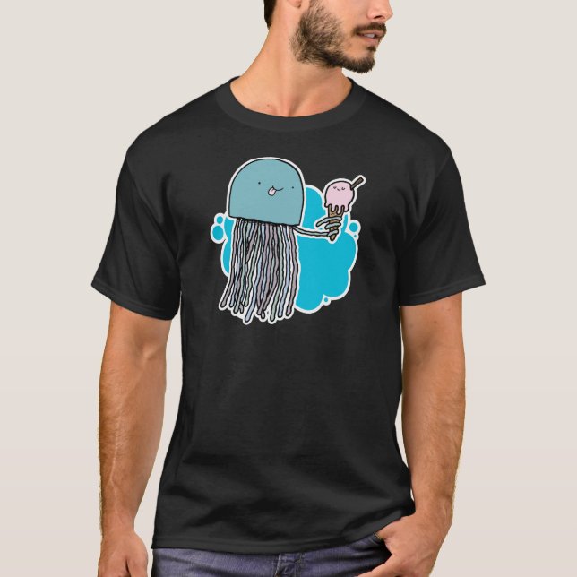 Jelly and ice cream shirt (dark) (Front)