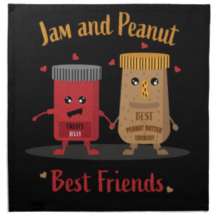 Jelly And Peanut Butter Sandwich Foodies Cloth Napkin