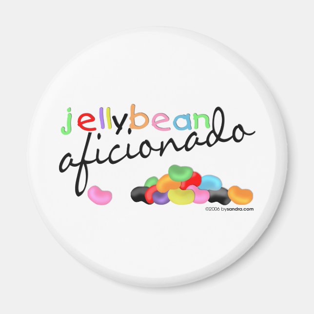 Jelly Bean Aficionado Magnet (Front)