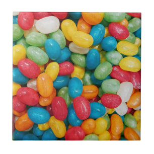 Jelly Bean Candies Colorful Ceramic Tile