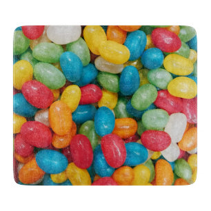 Jelly Bean Candies Colorful Cutting Board