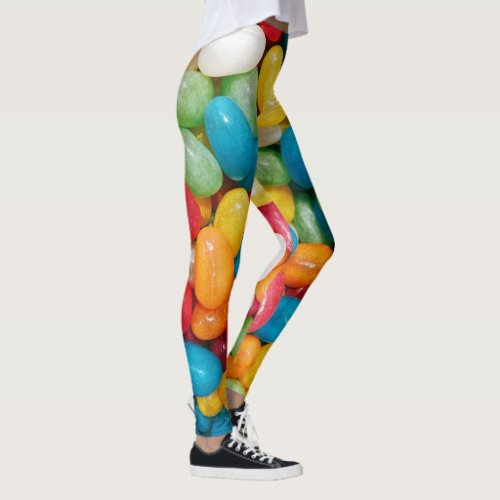 Jelly Bean Candies Colorful Leggings