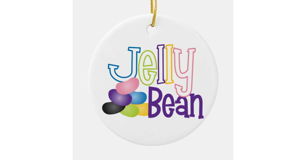 Jelly Bean Ceramic Ornament Zazzle